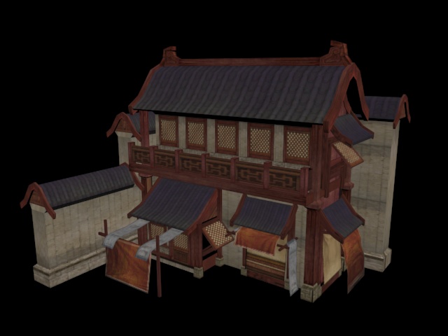 中式民居场景建筑建模（3ds Max）